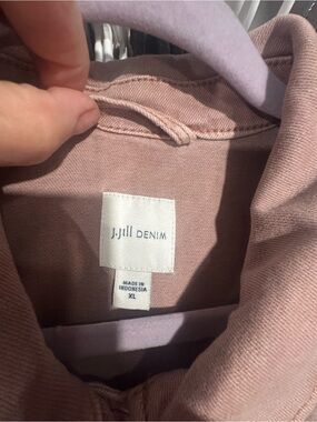 J. Jill Denim Mauve Pink Jean Jacket